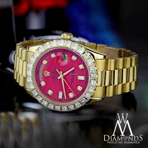 red rolex watch face|red face Rolex for sale.